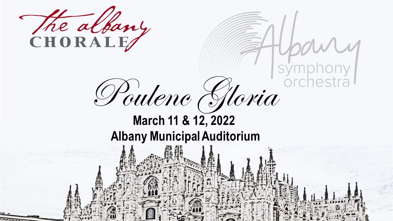 Paulene Gloria Event, the Alfany Chorale Poster