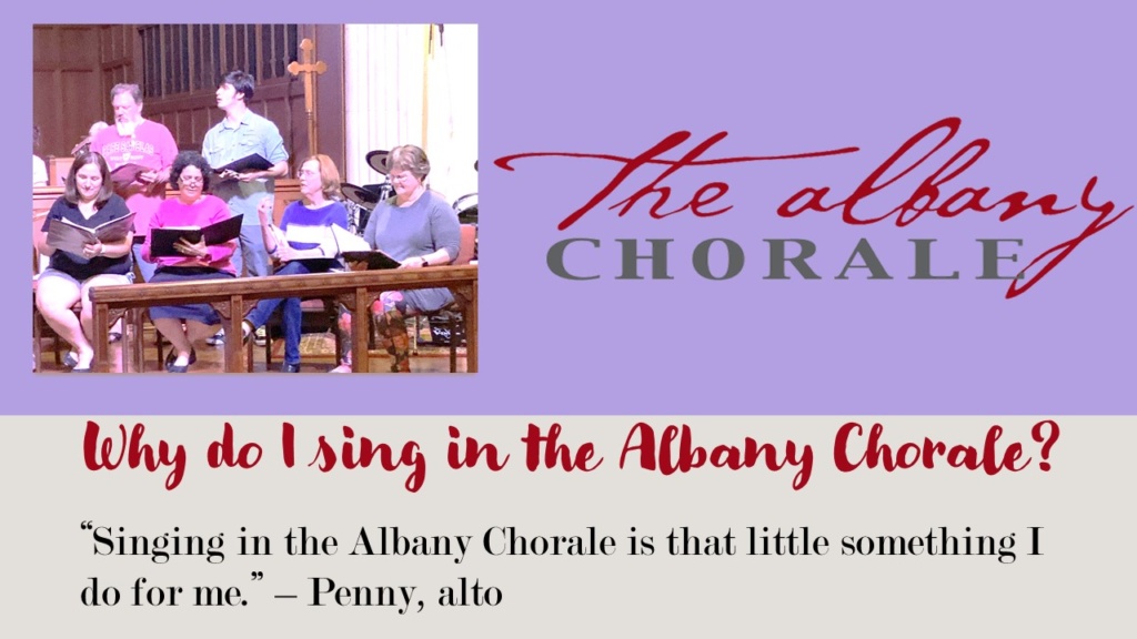 The Alfany Chorale Penny Testimoeny