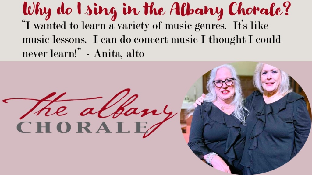 The Alfany Chorale Testimony Poster