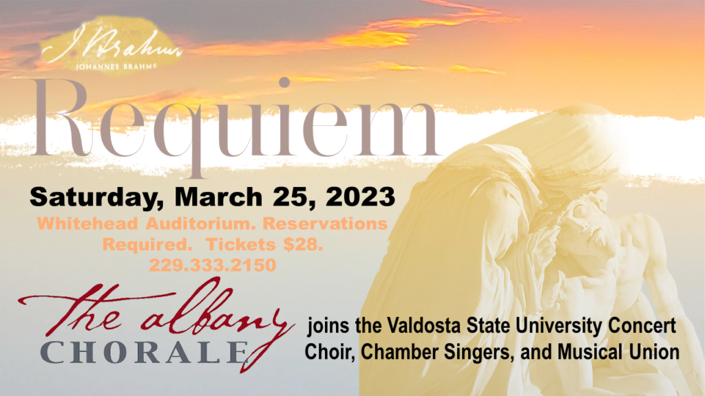 Albany Chorale Requiem banner